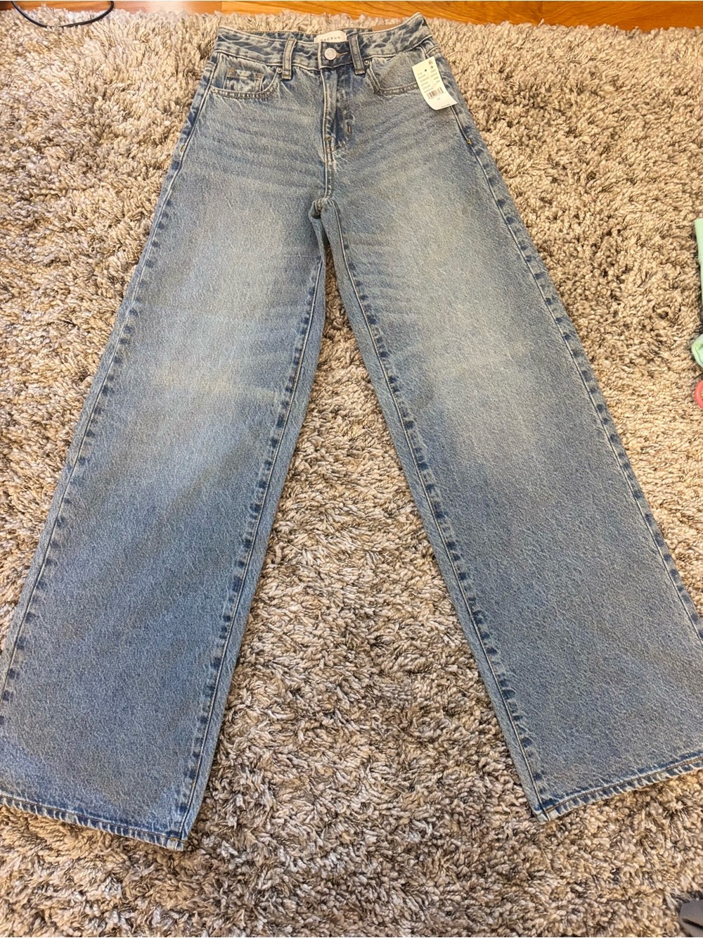NWT- PacSun Wide Leg High-Rise Jeans - Light Blue Wash
